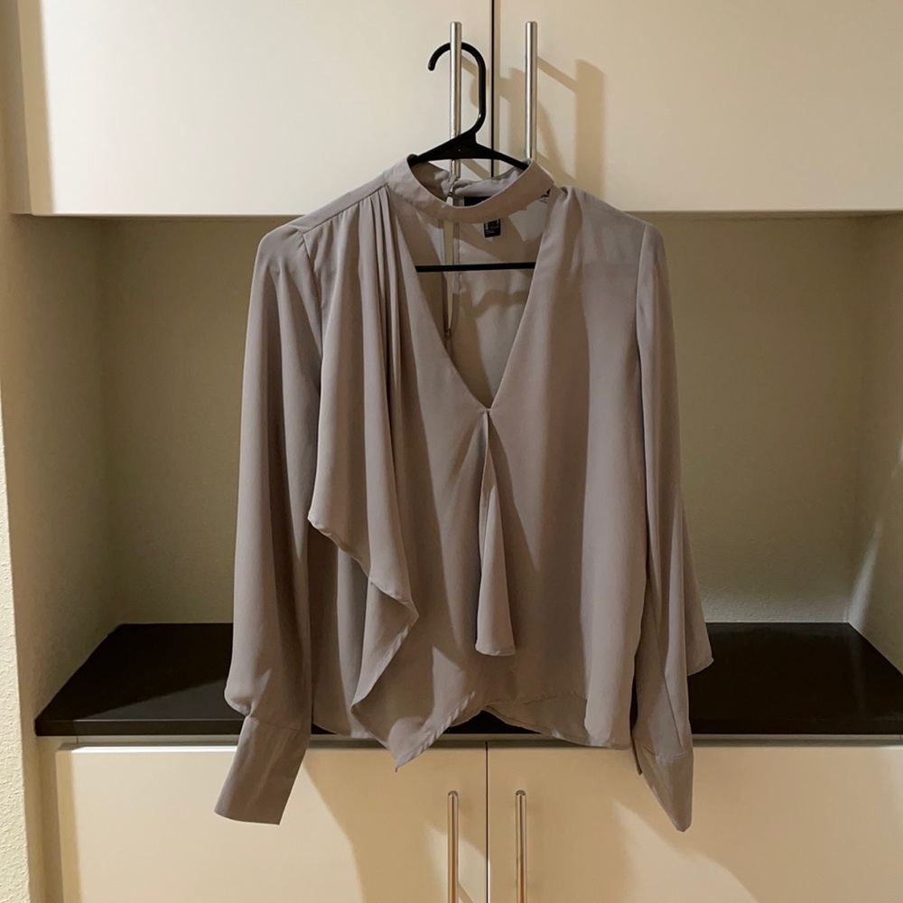 Chiffon Choker Top with detailing
